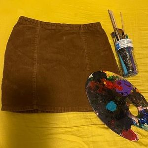 Vintage, second-hand mini skirt. Thrift haul